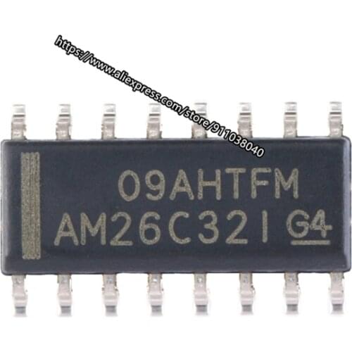 5PCS AM26C32IDR SOIC16 AM26C32ID AM26C32I AM26C32 SOIC-16 Quadruple Differential Line Receiver