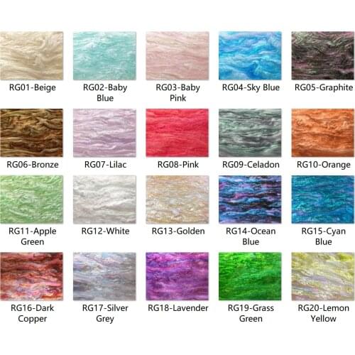 Acrylic (PMMA) Ripple Glittering 3.0mm Sheets for Jewelry, Crafts, Art Works, Decoration - 24 Colors/11 Sizes Available