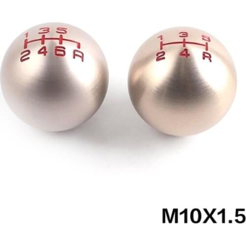 Aluminum 5/6 Speed JDM Ball Shape Shift Gear Knob For Honda Fit Civic City FD2 FN2 EP3 TYPE R DC2 DC5 AP1 AP2 S2000 F20C