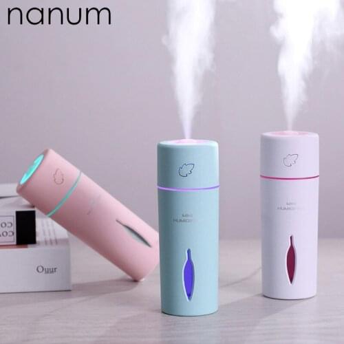Aroma Essential Oil Diffuser Mini Ultrasonic Leaf Humidifier Air Purifier LED Light USB Car Freshener Mist Maker
