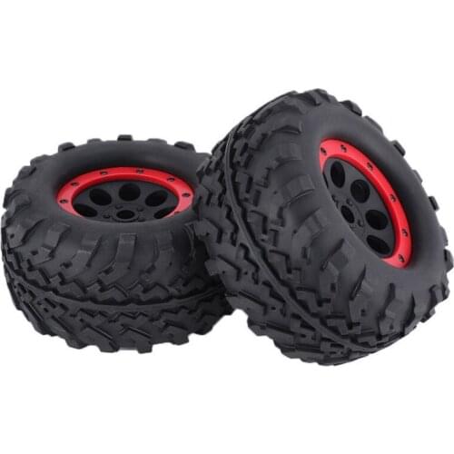 AUSTAR AX 2pcs 160mm Rubber Rim Tyre Tire Wheel for 1/8 RC Bigfoot Car Model HSP HPI Component Spare Parts Accessories