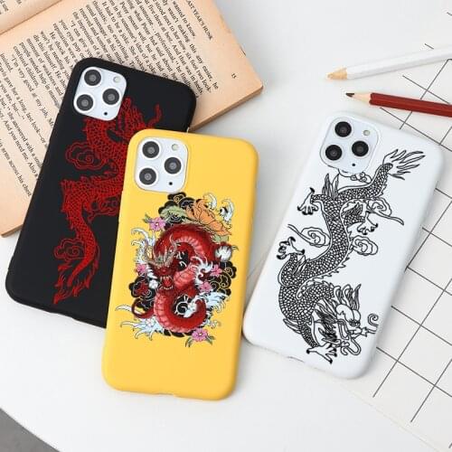 Silicone Case For Huawei Honor 8X 20 10 10i 30 S 9X 9 Lite Play 9A 9S 9C Nova 5T 7 Pro Y8S Y8P Y7P Y6P Y5P Red Dragon Cover Capa