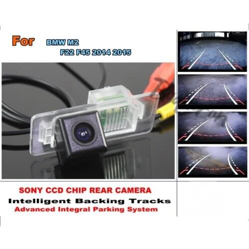 For BMW M2 F22 F45 2014 2015 Car Intelligent Parking Tracks Camera / HD CCD Back up Reverse Camera / Rear View Camera