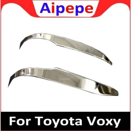For TOYOTA NOAH/VOXY 2014-2017 2018 Stainless Steel Rearview Mirror Garnish Cover Car Styling Trim Decoration