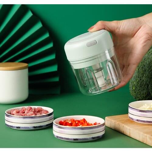 New Electric Garlic Masher USB Charging Sturdy Durable Mini Crusher Chopper For Crushed Ginger Crushed Fresh Chili Kitchen Tools