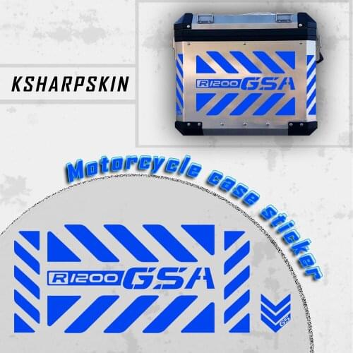 GS Motorcycle Aluminium case Box side decals Reflective Decoration Stickers For BMW R1200GSA R1200 GSA R 1200GSA R 1200 GSA