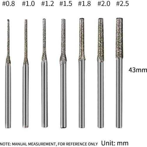 Jade Punch Needle Diamond Rod Needle Amber Drill Tool Emerald Beeswax Grinding Head Agate Drilling Punch