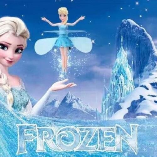 Mini drone RC Dron Helicopter Infrared Induction Flyings Quadcopter Dolls Fairy Magical Princess Cute LED Light Fly Toy