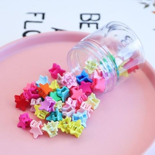 40pcs/bottle Baby Girls Mini Hair Clips Fruit Animal Style Super Cute Kids Hair Accessories Colorful Hairpins Fashion Hot Sale