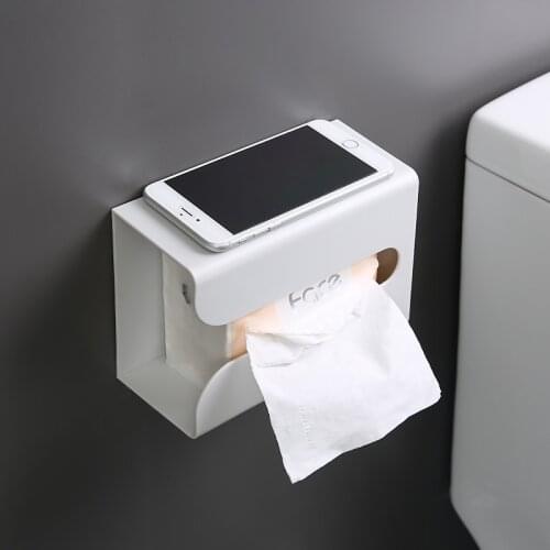 Bathroom Multifunctional Tissue Boxes Fashion Kitchen Living Room Wall Mounted Napkin Holder Storage Holder Toilet Paper Holder