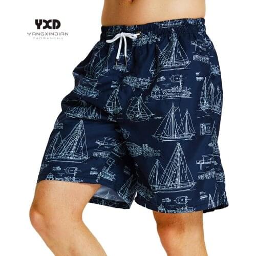 Plus size Mens Quick Dry Pocke Casual Shorts Men Swimsuit Man Swimwear Mens Short Pants Surf Joggers Sport Gym Beach Wear Mans