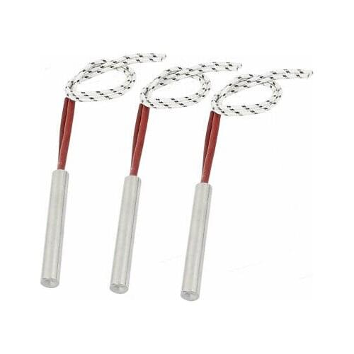 220V 250W 2-Wire Industry Mold Cartridge Heater Heating Element 10mm x 70mm 3Pcs