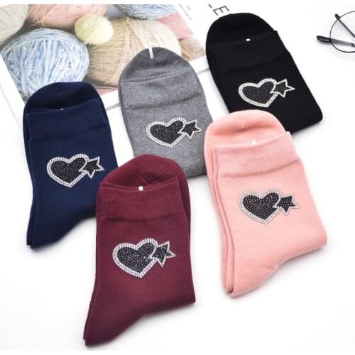 Creative high-quality fashion Harajuku cute cartoon happy socks ladies star color noble printing atmosphere fun female socks