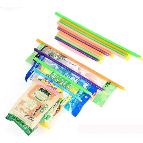 10packs Magic Bag Sealer Stick Food Bag Sealing Clip Fresh Lock Stick Household Kitchen Storage Refrigeration Tools Wholesale