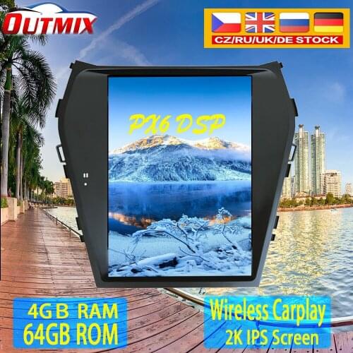 PX6 vertical screen Tesla style Android 9.0 Car Multimedia player For Hyundai IX45 Santa fe 2013-2018 Radio stereo GPS head unit