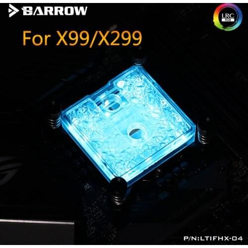 Barrow PC water cooling Radiator cpu cooler processor Water Block X99/X299 copper micro waterway heatsink LTIFHX-04