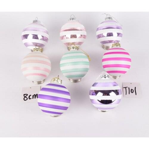 Christmas Decorations Stained Glass Balls Ornaments Prom Window Transparent Balls Tree Dress Up Hanging Balls