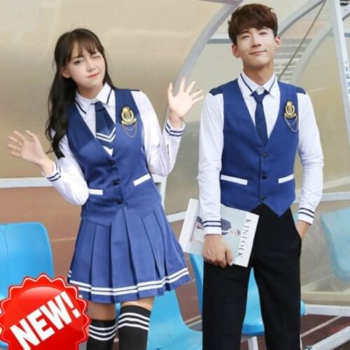 Female school uniforms set 2019 new style Japanese male students British students uniform suits student uniforms jk sailor suit