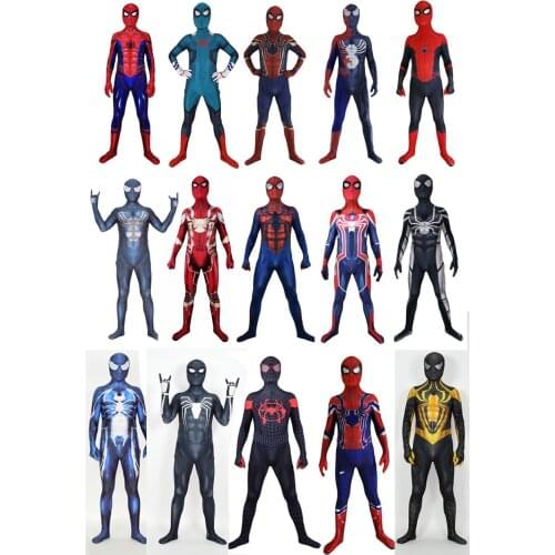 Adults/Kids Cosplay Costume Raimi Suit Zentai Far From Home Superhero Man Bodysuit