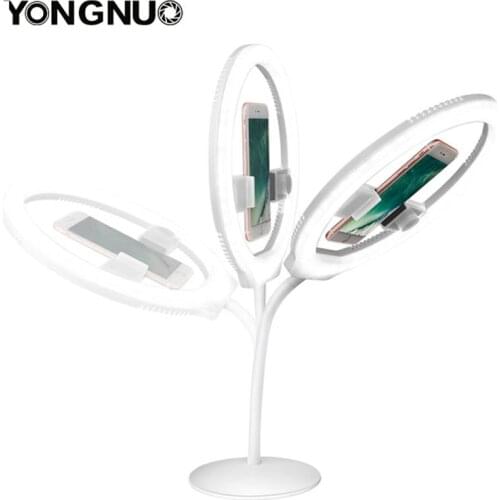 YONGNUO YN128 Camera Photo/Studio/Phone/Video 128 LED Ring Light 3200K-5500K Photography Dimmable Ring Lamp