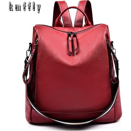 Women PU Leather Backpacks High Quality Ladies Bagpack Luxury Designer Large Capacity Casual Daypack Sac A Dos Girl Mochilas