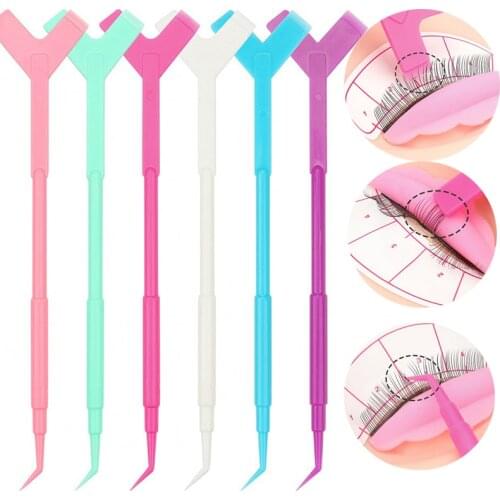 1pcs Plastic Eyelash Perm Stick Eyelash Extension Y Comb Shap Eyelash Lifting Instrument Lash Cleaning Rods Beauty Makeup Tool