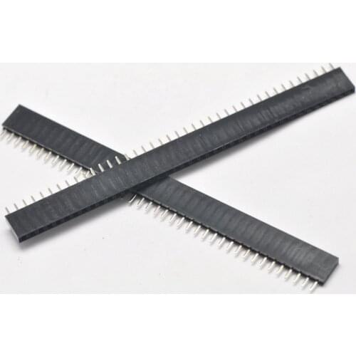 10pcs 40P Single row female 2.54MM spacing Pin socket female Header Connector 1x40Pin