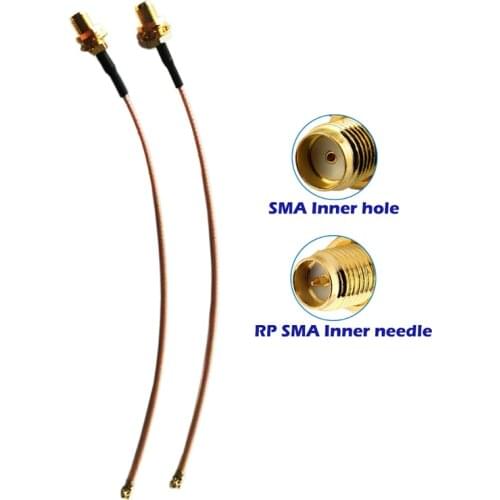 2Pcs SMA/RP SMA to U.FL IPX IPEX RF Coax Adapter RG178 Pigtail Jumper Cable low loss For PCI WiFi Card Wireless Router Antennas