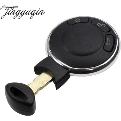 Jingyuqin 5pcs/lot 3 button Replacement smart Remote Key Shell Keyless Entry remote key cover For BMW Mini Cooper