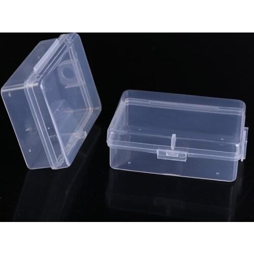 5Pcs Clear Lidded Small Plastic Box For Trifles Parts Tools Storage Box Jewelry Display Box Screw Case Beads Container