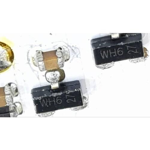 50pcs) Marking WH6 SOT-23 Low capacitance unidirectional double ESD protection diodes