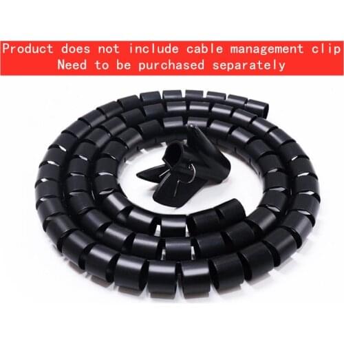 8/10/15/16/20/22/25/28/32/35/42mm 1m without wire-finder Line Organizer Pipe Protection Spiral Wrap Winding Cable Wire Protector