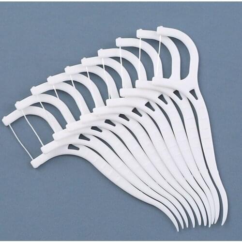 Hot Sale 50/100Pcs Dental Floss Interdental Brush Teeth Stick Toothpicks Tooth Thread Floss for Oral Care Beauty Tools Dropship