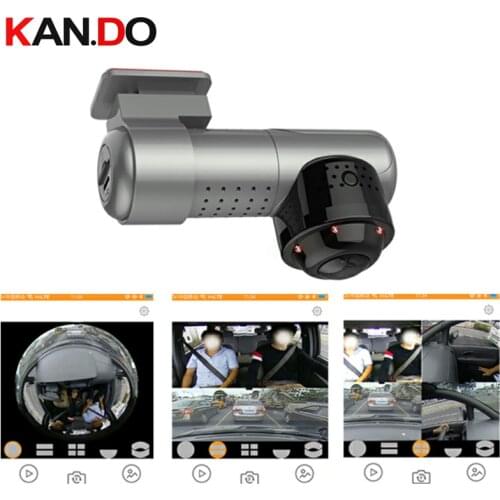2160Pixel Vehicle DVR camera parking monitor 360 degree View Panoramic car camera Car DVR 360° for Taxi drive Dash Camera VR