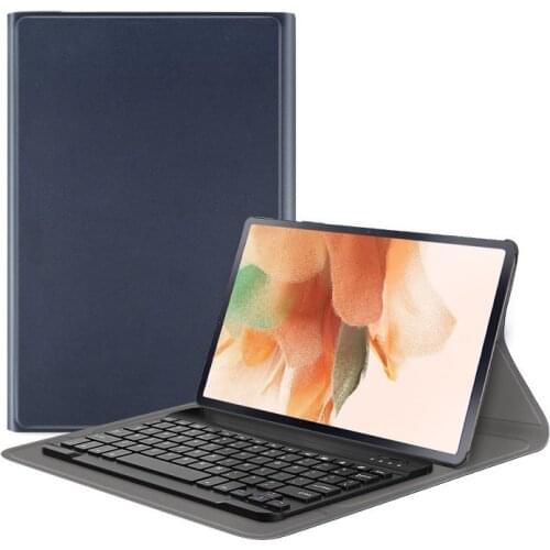 Keyboard Case for Samsung Galaxy Tab S7 FE 2021 T730/S7 Plus 12.4" T970 Magnetic Leather Cover with Bluetooth Wireless Keyboard