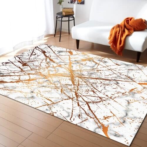 Marble Crack Pattern Black And White Carpets for Bedroom Home Decor Carpets Kawaii Rugs and Carpets for Home Living Room