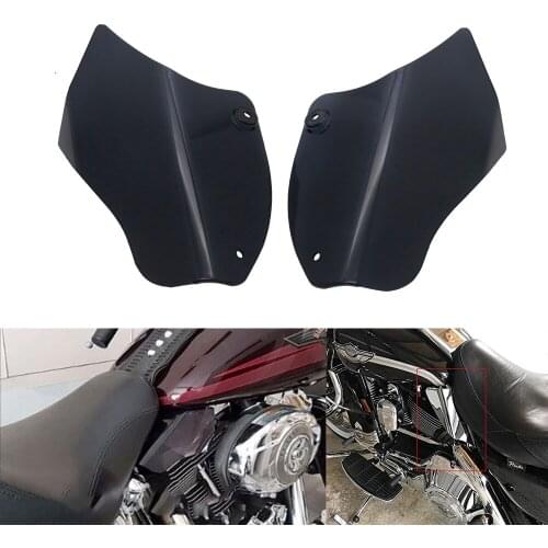 Motorcycle Air Deflector for softail fatboy Reflective Saddle Shields Air Heat Deflector for Softail 2000-2016