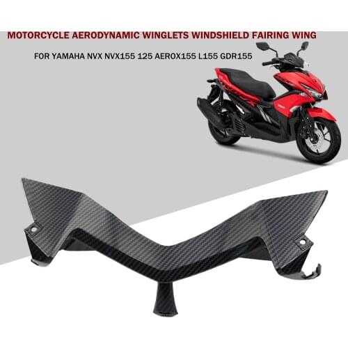 FOR YAMAHA NVX155 125 AEROX155 L155 GDR155 Motorcycle Aerodynamic Winglets Windshield Fairing Wing MotoGP Style