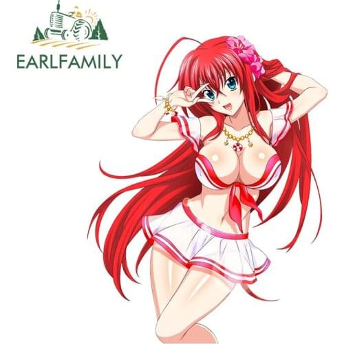 EARLFAMILY 13cm x 10cm For High School DxD Rias Gremory School Girl Vinyl Car Stickers Waterproof Decal Refrigerator Decoration
