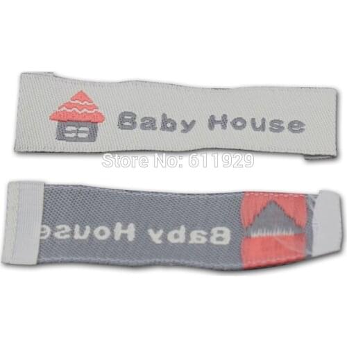 Free shipping 1000 pcs a lot custom kids clothing labels/tags,garment woven labels,embroidered labels/printed labels/brand