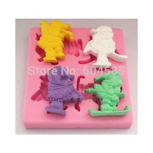 Father Christmas cake mold mold silicone kitchen accessories decorative fondant cake baking tools
