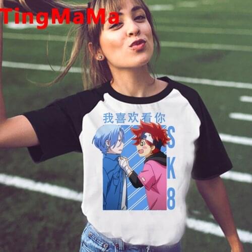 New Japanese Anime SK8 The Infinity T Shirt Men Summer Tops Cartoon Skateboard Boys Graphic Tees Harajuku Unisex T-shirt Male