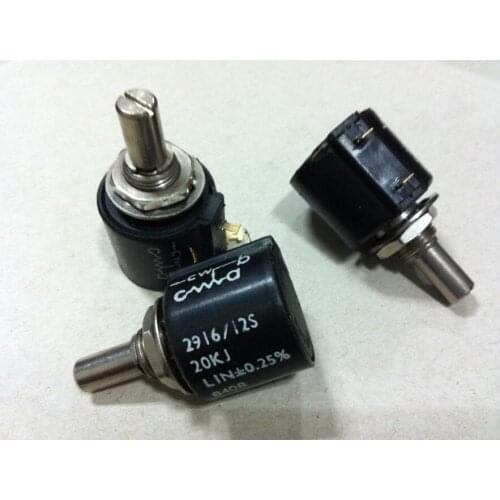 Import British COLVERN multi-turn ten laps 20K wire around potentiometer 2916/12S 20KJ switch
