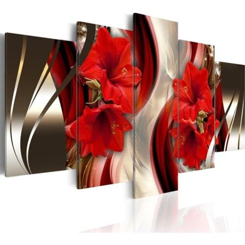 Painting Flowers Diamond Diy Full Round Drill 5D Home Handmade Decoration Cross Stitch Wall Art Craft Embroidery Modern Pictures