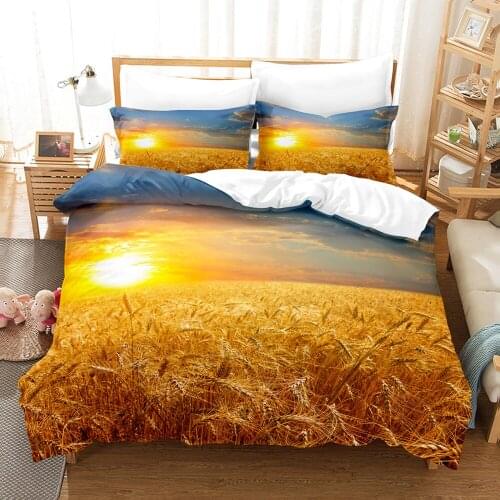 Seaside Scenery Bedding Set Single Twin Full Queen King Size Ship Coconut Tree Bed Set Childrens Kid Bedroom Duvetcover Sets 05