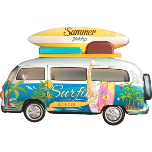 Creative station wagon home decoration accessories retro fashion living room wall decor American industrial bar shop pendant