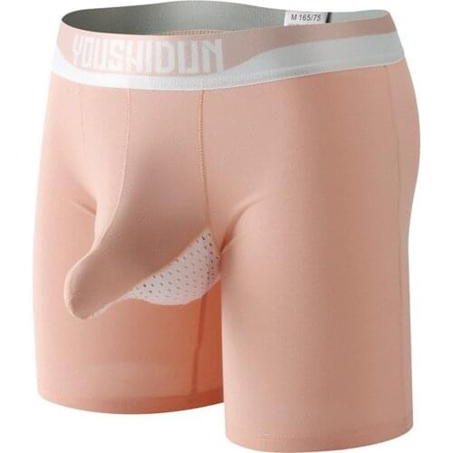 Elephant Gay Underwear Men Penis Sheath Sexy Boxer Shorts Funny Panties Novelty Sissy Muscle Trunks Breathable Underpants A50