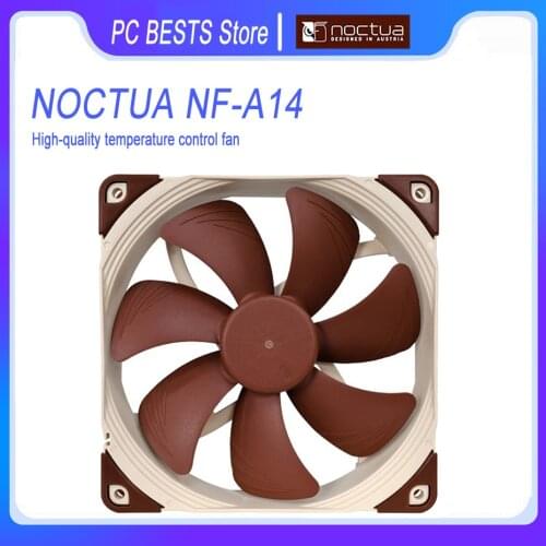 Noctua NF-A14 14CM desktop computer case cooling fan 3pin/4pin PWM SSO2 Bearing CPU Quiet cooler fan