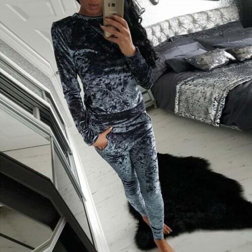 Autumn Velour Tracksuit Women 2 Piece Set Winter Sweatsuit Velvet Suit Plus Size Tracksuits Sweat Suits Women Two Piece Outfits