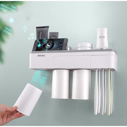 Plastic Toothbrush Holder With Cup Case For Tooth Brush Dispenser Organizer Shaver Makeup Toothpaste Storage Bath Accessories